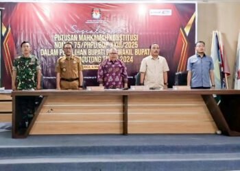 Dihadiri Sekda, KPU Parigi Moutong Sosialisasikan Putusan MK Terkait Pelaksanaan PSU