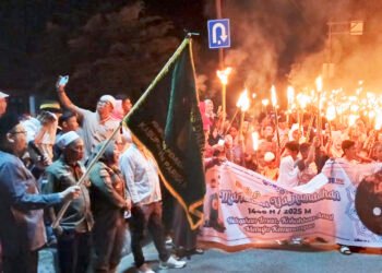 Pj Bupati Lepas Pawai Obor Sambut Bulan Ramadan