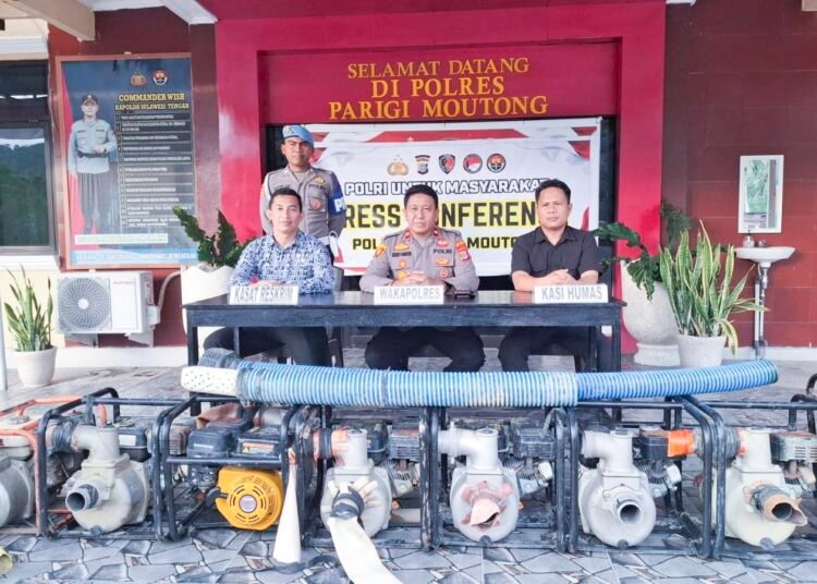 Polres Parigi Moutong Tangkap Dua Penambang Emas Ilegal di Silutung