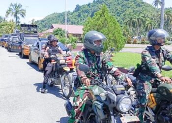 Patroli Bersama, TNI–Polri Ajak Warga Jaga Keamanan Daerah