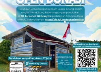 Bangunan Hampir Roboh, Relawan Amura Galang Dana untuk Sekolah Pedalaman