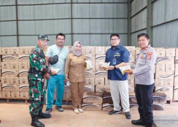 Polres Parigi Moutong Lakukan Pengecekan Kualitas Bantuan Pangan di Gudang Bulog Olaya