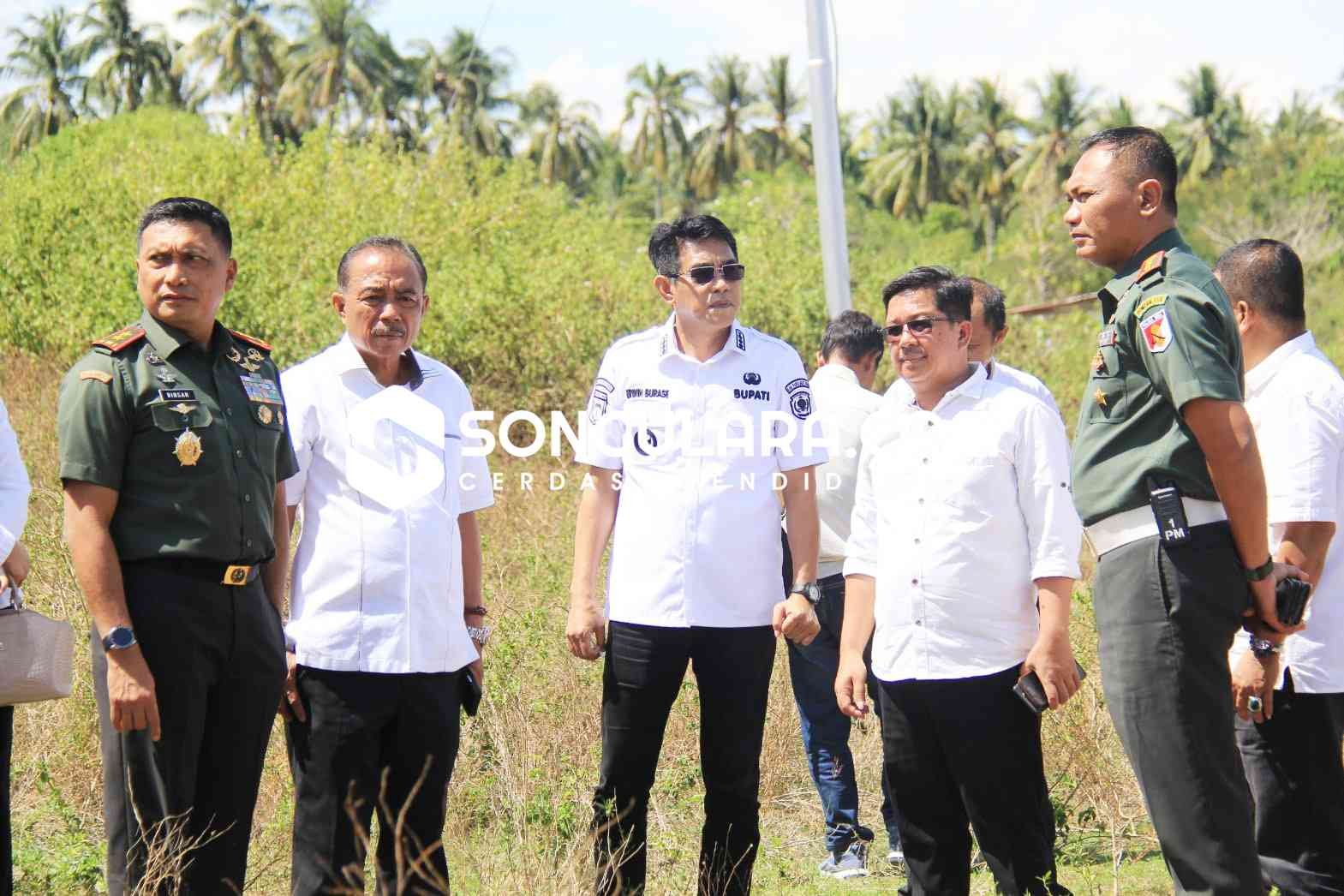 Kunjungi Parigi Moutong, Pangdam XXIII/Palaka Wira Tinjau Lahan untuk Pembangunan Denpom dan Korem