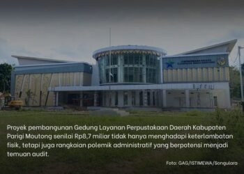Proyek Perpustakaan Rp8,7 Miliar di Parigi Moutong: Adendum Ganda, Dugaan Intervensi, dan Ancaman Temuan Audit