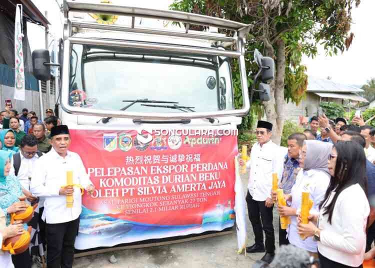 Parigi Moutong Ekspor Perdana 27 Ton Durian Beku ke Tiongkok