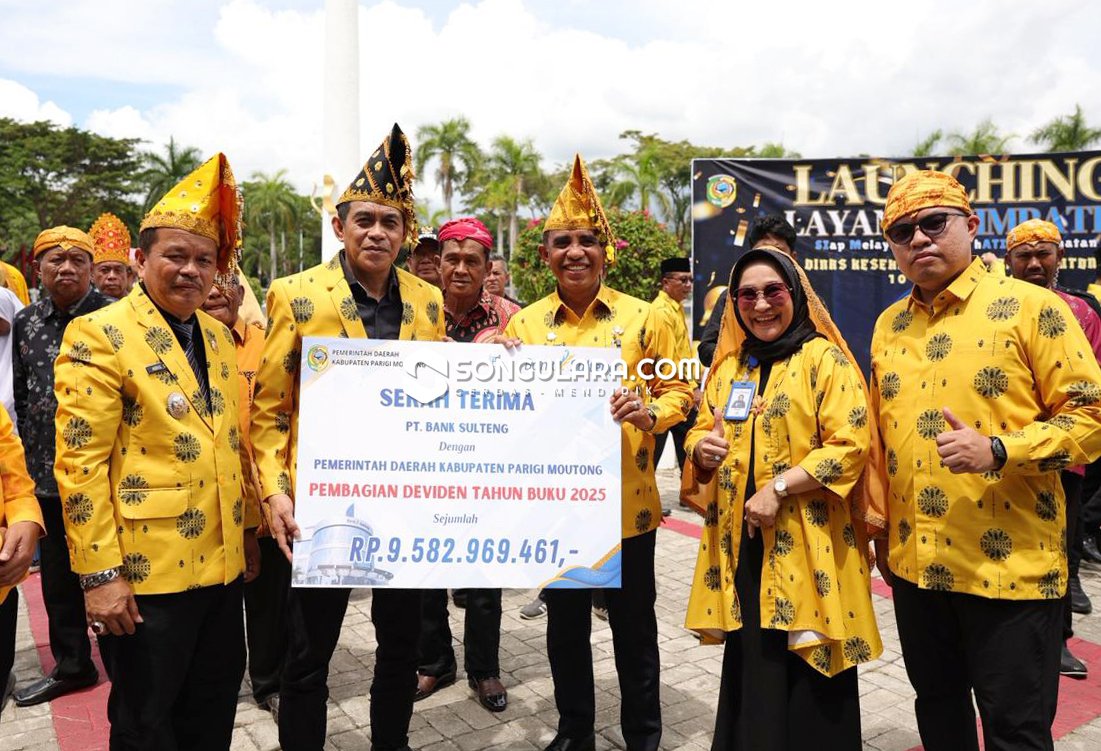 Pemda Parigi Moutong Terima Dividen Rp9,5 Miliar dari Bank Sulteng