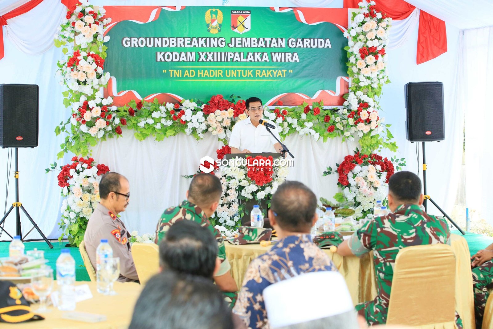TNI Bangun Jembatan Garuda di Nambaru, Bupati Erwin Soroti Dampak Ekonomi