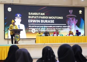 Lantik 101 Kepala Sekolah, Bupati Erwin Burase Tekankan Fokus Kerja dan Kurangi Seremoni