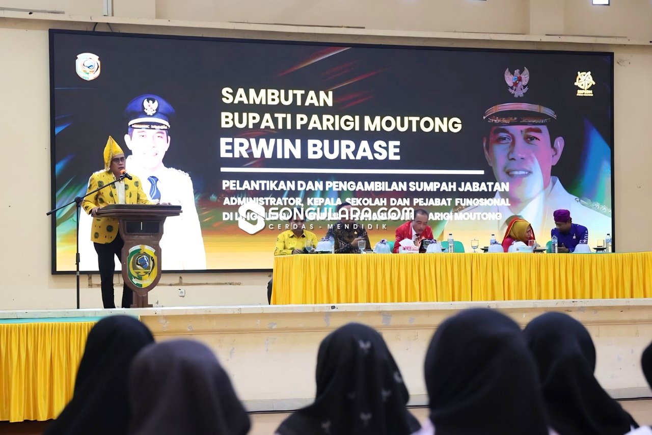 Lantik 101 Kepala Sekolah, Bupati Erwin Burase Tekankan Fokus Kerja dan Kurangi Seremoni