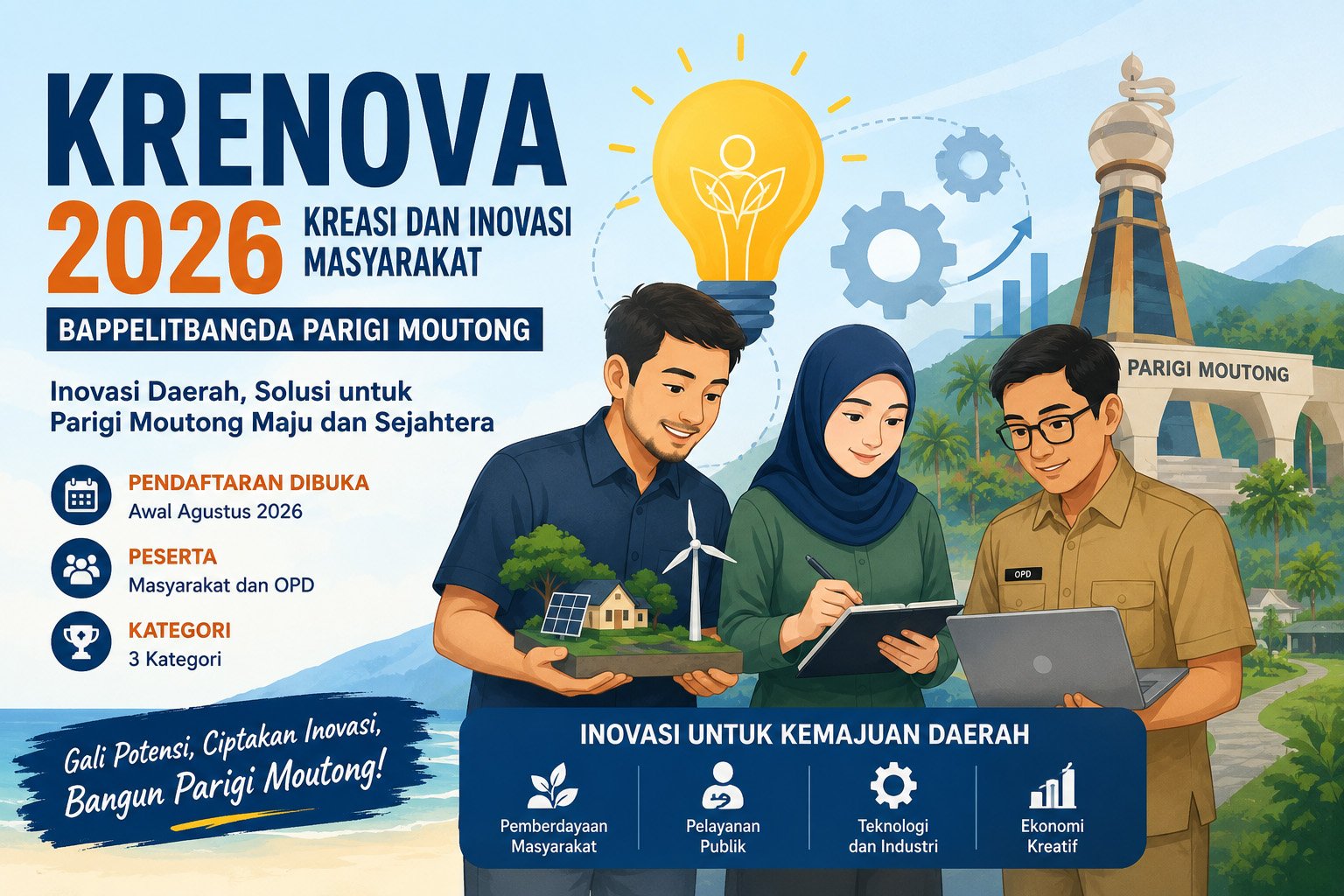 Krenova 2026 Tetap Digelar, Bappelitbangda Parigi Moutong Fokuskan Lomba untuk Masyarakat dan OPD