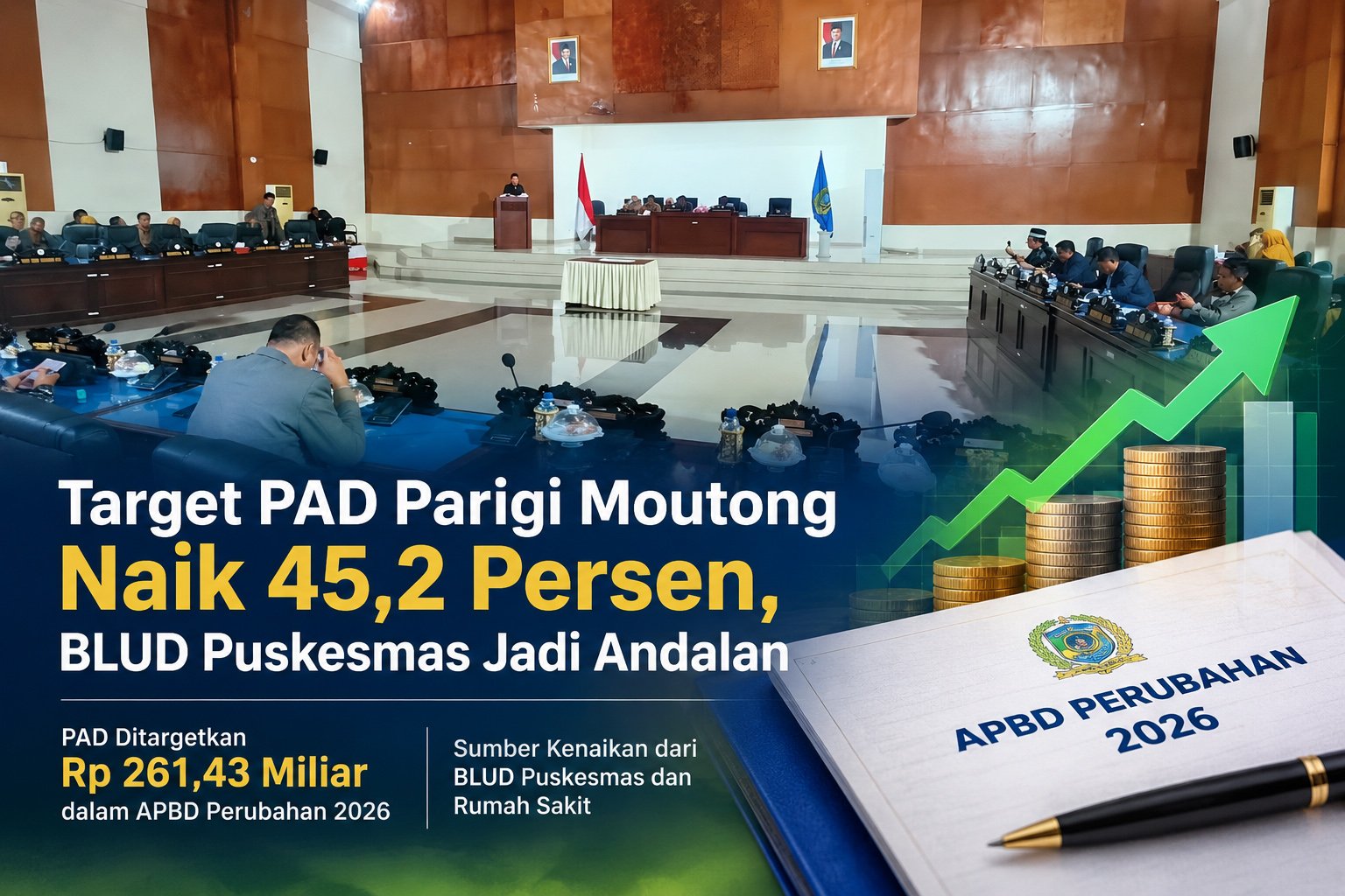 Target PAD Parigi Moutong Naik 45,2 Persen, BLUD Puskesmas Jadi Andalan